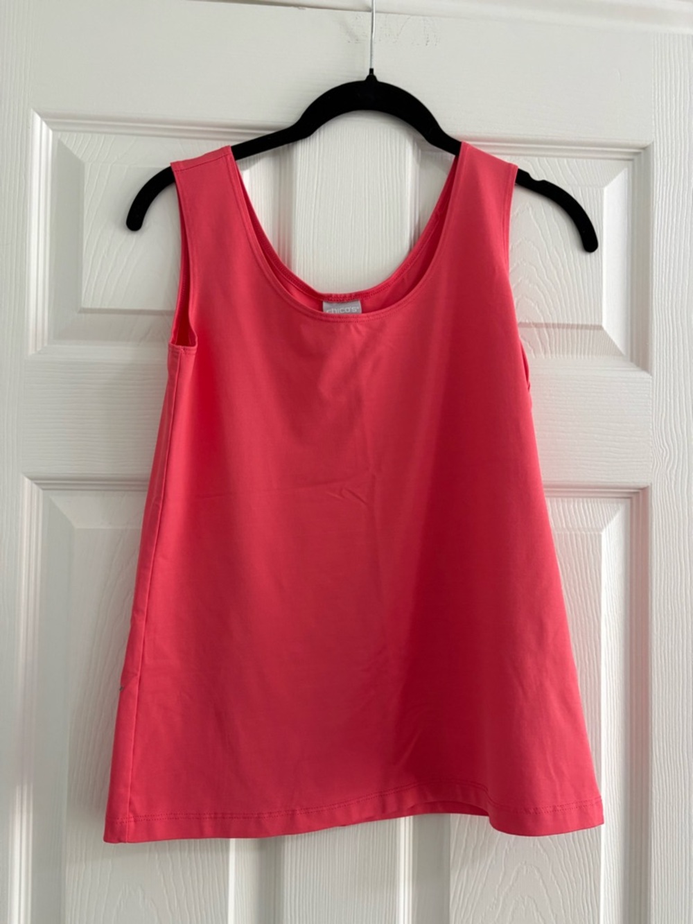 Chico's Coral Tank Top - Scoop Neck Sleeveless